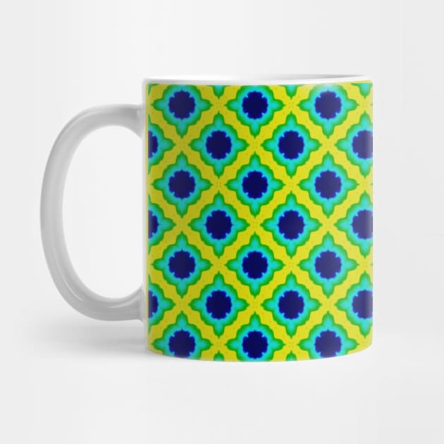 Yellow Green Lattice Pattern by Amanda1775